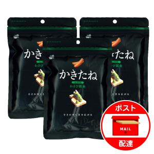 3袋セット 柿の種 阿部幸製菓 かきたね わさび醤油 新潟 お土産 お試し ポイント消化｜n-manpuku