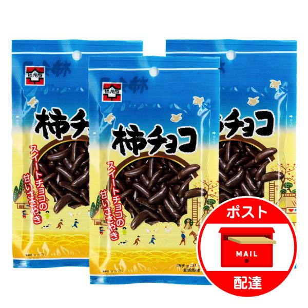 柿の種 チョコ 3袋セット 浪花屋製菓 柿チョコ 新潟 お土産 お試し ポイント消化