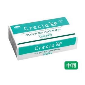 クレシア　EF　ハンドタオル　ソフトタイプ200　37005　200組（400枚）×30パック入　1...