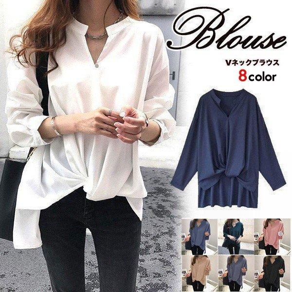 ブラウス レディース 長袖 50代 白 シャツ ゆったり トップス きれいめ フォーマル  送料無料