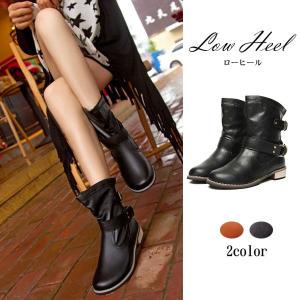 ブーツ レディース エンジニア インヒール 秋冬 美脚 大きいサイズ ワークブーツ ショート丈 宅配便送料別