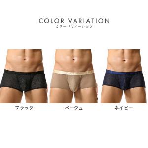 ボクサーパンツ メンズ ローライズ シースルー...の詳細画像1