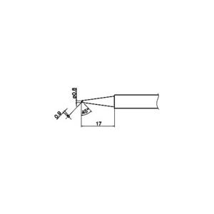 白光 こて先 ０．８Ｃ型 T34-C08  【102-5925】｜n-nishiki