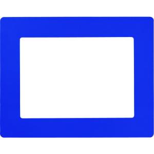 緑十字 路面用区画標識（Ａ４用紙対応タイプ） 青 ＹＫＨ−Ａ４ＢＬ ３１２×３９８ｍｍ 裏テープ付 403115  【102-8512】｜n-nishiki