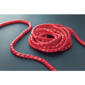 トラスコ中山 TRUSCO スパイラルチューブ10m 結束径6．0〜30．0 赤 TSP8R