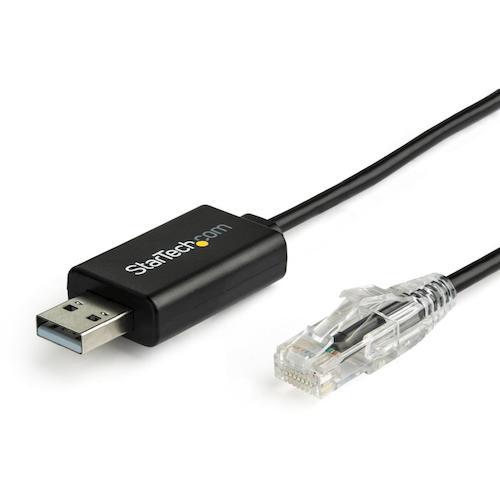 スターテック Ｃｉｓｃｏコンソールロールオーバーケーブル／ＵＳＢ−Ａ − ＲＪ４５ （Ｍ−Ｍ）／１．...