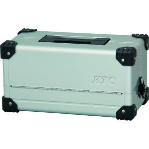 ＫＴＣ スチール製工具箱 両開きメタルケース（シルバー） 間口４４０×奥行２３３×高さ２３０ｍｍ EK-10A  【857-3148】｜n-nishiki