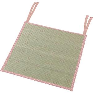 チェアカバー ローズ ロベリア 約44×50cm い草