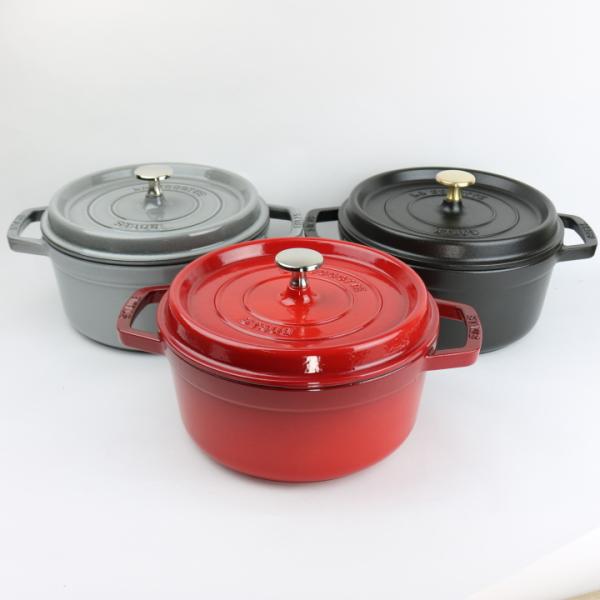 ( ココット ラウンド 22 ストウブ ) staub 正規品 正規輸入 品 生涯保証 鍋 両手鍋 ...