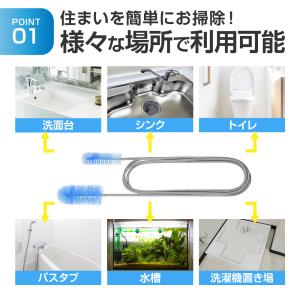 パイプブラシ クリーナー ワイヤー 掃除 排水...の詳細画像5