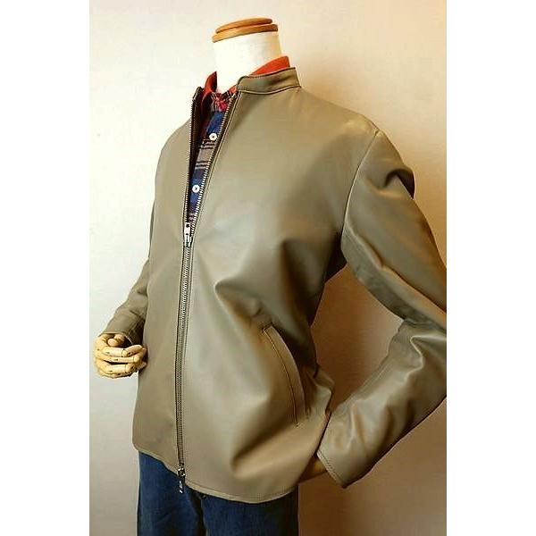 ラウラフェリーチェ Laura Felice レザーブルゾン ブラウン 秋冬パターンオーダー承り品 ...