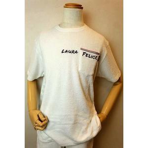 セール３５％ＯＦＦ ラウラフェリーチェ 半袖Ｔシャツ ホワイト 春夏新作 パイル地 メンズウェア Laura Felice｜n-shopping