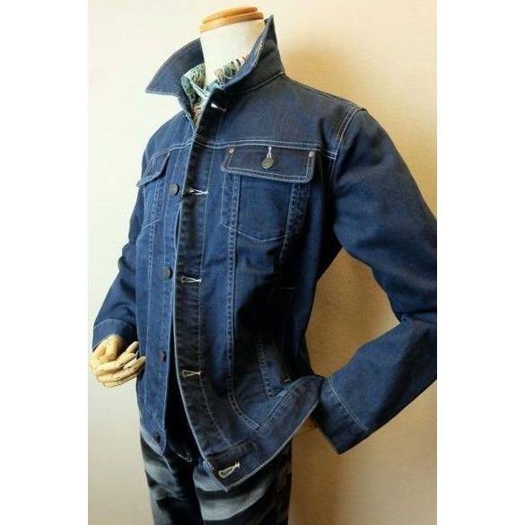 セール３５％ＯＦＦ コードビー CODE:B ジージャン ブルー オールシーズン定番品 デニムブルゾ...