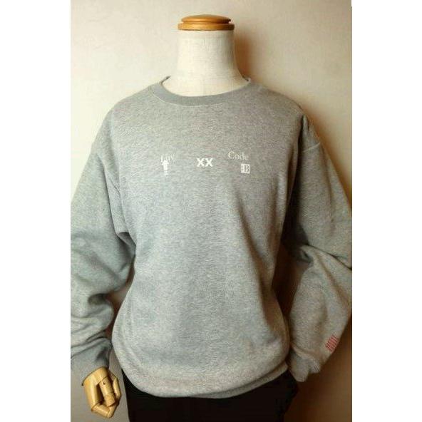 セール３５％ＯＦＦ コードビー CODE:B トレーナー グレー 秋冬新作 裏ボアボンディング加工 ...