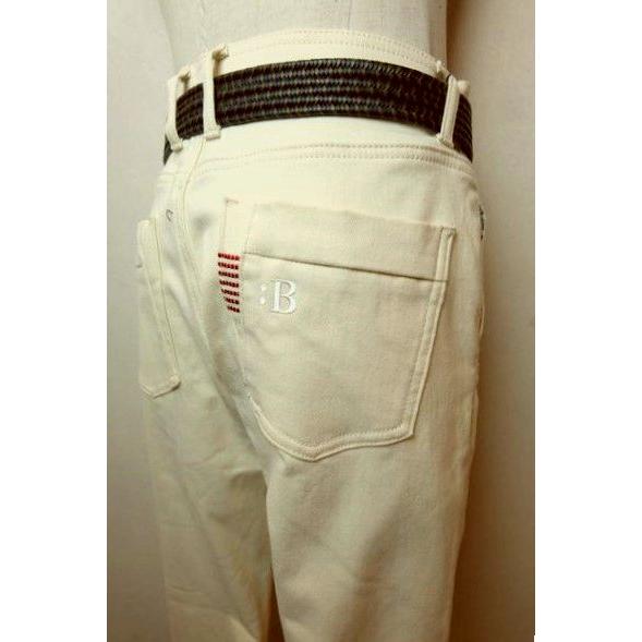 セール３５％ＯＦＦ コードビー CODE:B ジーンズ アイボリー 秋冬新作 ストレッチジャージデニ...