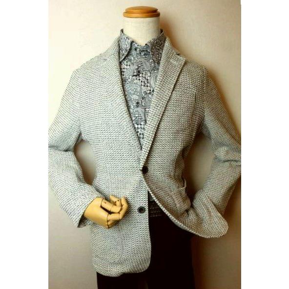 セール３５％ＯＦＦ コードビー CODE:B ニットジャケット オフホワイト 秋冬新作 ジャガード織...