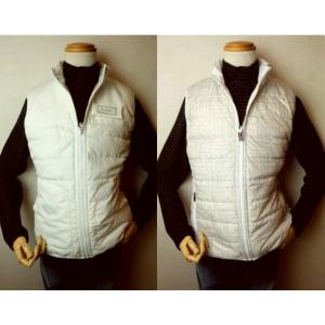 セール３５％ＯＦＦ コードビー CODE:B ダウンベスト ホワイト 秋冬新作 リバーシブル バラシ...