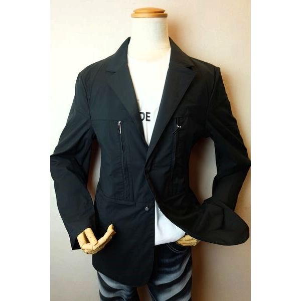 コードビー CODE:B ジャケット ブラック 春夏新作 スナップボタン バラシ メンズウェア