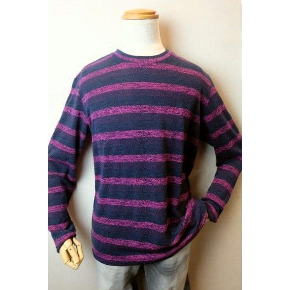 セール３５％ＯＦＦ コードビー CODE:B ロングＴシャツ ネイビー 秋冬新作 カットソー ニット...