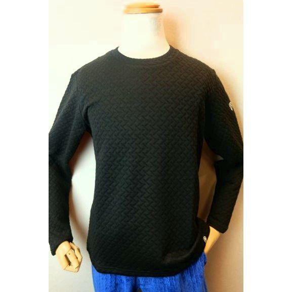 セール３５％ＯＦＦ コードビー CODE:B ロングＴシャツ ブラック 秋冬新作 カットソー ジャガ...