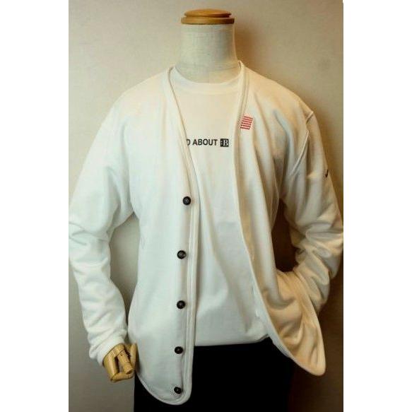 コードビー CODE:B  カーディガン ホワイト オールシーズン定番品 スウェット バラシ メンズ...