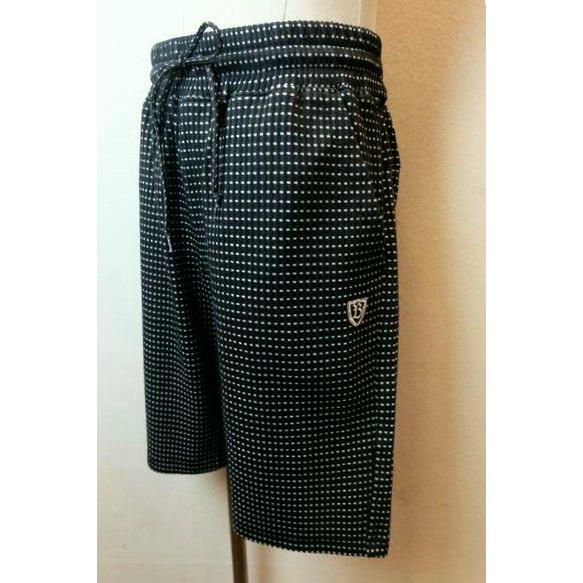 コードビー CODE:B ハーフパンツ ブラック 春夏新作 ニット カジュアルパンツ バラシ メンズ...