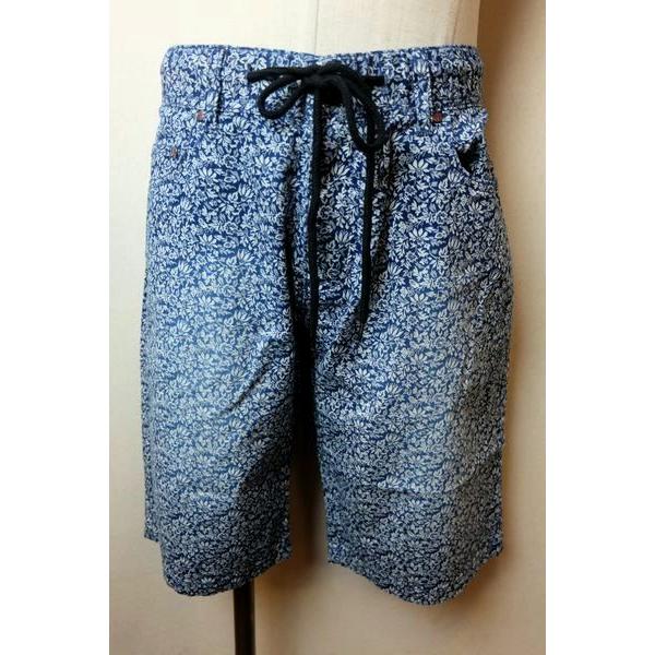 コードビー CODE:B ハーフパンツ ボタニカル 春夏新作 デニム生地 バラシ メンズウェア