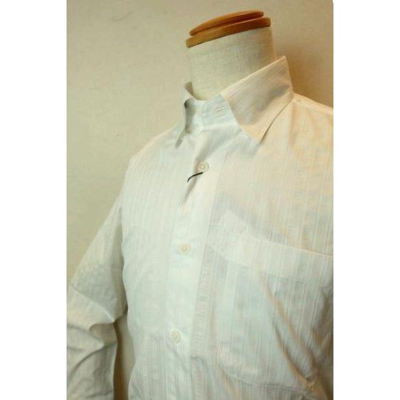 コードビー CODE:B カジュアルシャツ ホワイト 春夏新作 オーストリア製生地 ボタンダウンカラ...