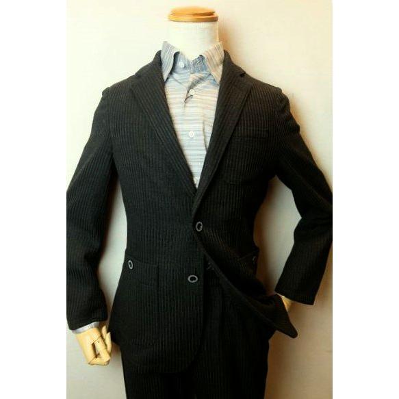 コードビー CODE:B ジャケット ブラック 春夏新作 ストライプジャガード織り生地 バラシ メン...