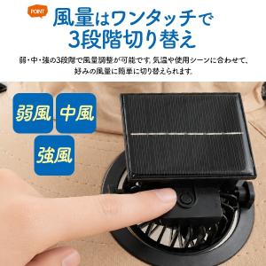 帽子 扇風機付き帽子 レディース 4ファン 日...の詳細画像3