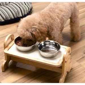 ウッディーダイニング（S）　ペット用食器台  ドギーマン　ペット用食事テーブル