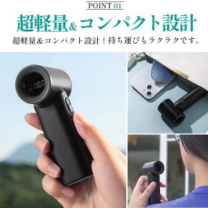 ハンディファン 小型 2025 扇風機 手持ち...の詳細画像1