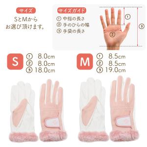 ゴルフグローブ レディース 両手 冬 防寒 あ...の詳細画像4