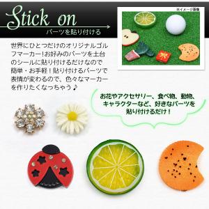 ゴルフマーカー 25mm 接着シール付 デコ用...の詳細画像2