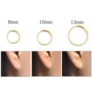 ピアス 18金 フープピアス 13mm 片耳用...の詳細画像4