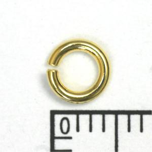 K18丸カン(1.0×5.0mm) 18金アクセサリーパーツ...