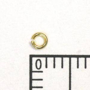K18丸カン(0.45×2.2mm) 18金アクセサリーパー...