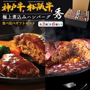 松阪牛 神戸牛 ハンバーグ 計10個 冷凍 極上煮込みハンバーグ 秀 牛100
