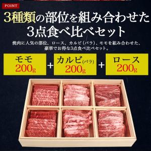 牛肉 松阪牛 焼肉 ロース モモ カルビ 60...の詳細画像2
