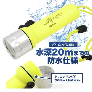 水中ライト ダイビングライト 懐中電灯 防水 ...の詳細画像2