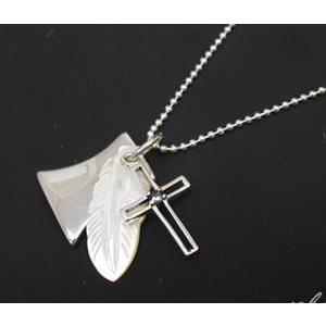 ネックレストップ ダブルクロス メンズ シルバー925 ペンダントヘッド