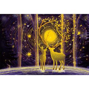 MISITU ジグソーパズル マイクロピース 1000ピース パズル 風景 絵画 星空 夜 森 動物 鹿 自然 プレゼント 誕生日 クリスマス おしゃれ インテリア