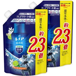 まとめ買い  レノア 超消臭 抗菌ビーズ スポーツ クールリフレッシュ&シトラスの香り つめかえ用 特大 1,120mL × 2個