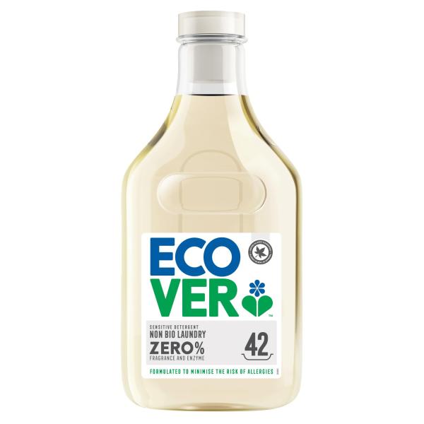 ECOVER(エコベール) ゼロ 本体 (無香料・無着色) 1500ml 濃縮 肌に優しい 海外 赤...