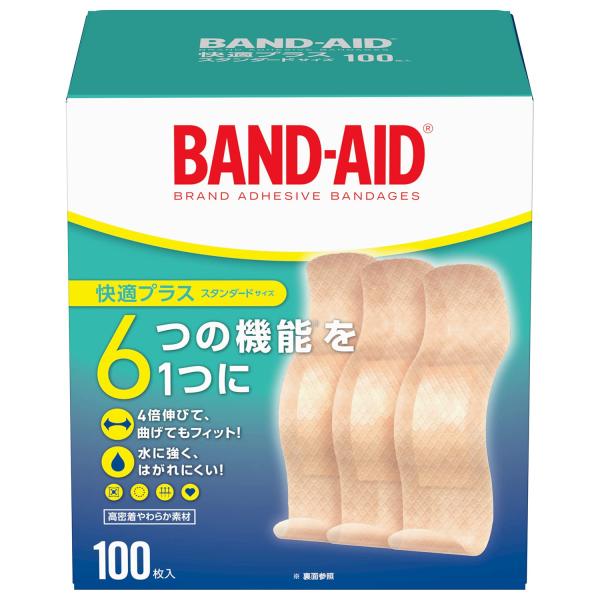 BAND-AID(バンドエイド) 救急絆創膏 快適プラス スタンダード 100枚 単品