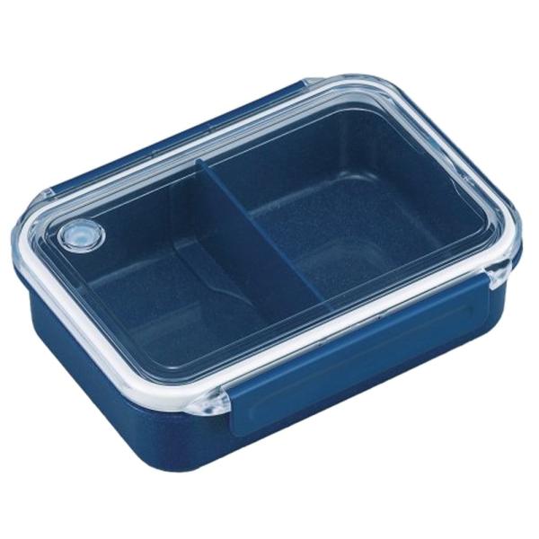 OSK オーエスケー  弁当箱 シルバーモード タイトボックス 仕切 吸排気弁付 ブルー 500ml...