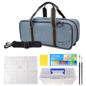 サクラクレパス 絵の具セット コンパクト 水彩セット ブルーグレー EWZ