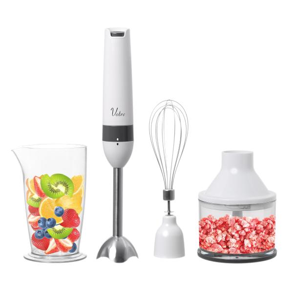 山善 マルチ ハンドブレンダー 電動 ハンドミキサー フードプロセッサー 離乳食 スムージー 1台5...