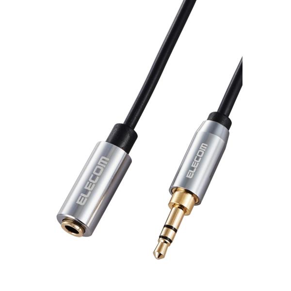 エレコム オーディオケーブル 延長 イヤホン 3極 3.5mm ステレオミニプラグ 延長コード 3....