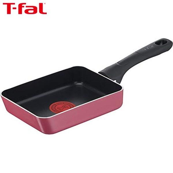 (欠品)T-fal クランベリーレッド エッグロースター 12×18cm ガス火専用 玉子焼き フラ...